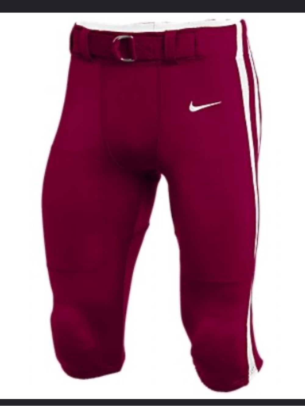 Nike vapor Maroon pro football Shorts with White Stripe size XXL BNWOT